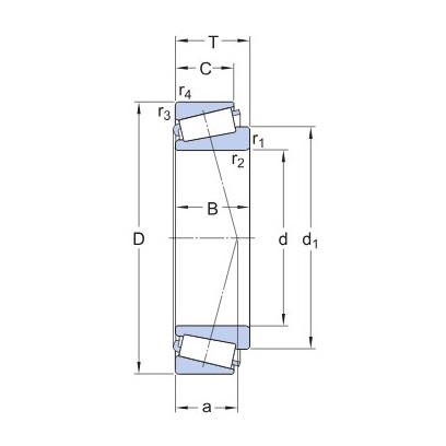 RULEMAN EXTERIOR EJE DE DIRECCION KOMATSU FD20, FD30